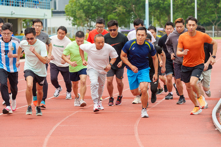 Hong Kong Games Run and Exercise Together